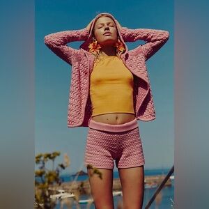 NWT Free People X Free-est Laguna Love Sweater Set ~Blush~